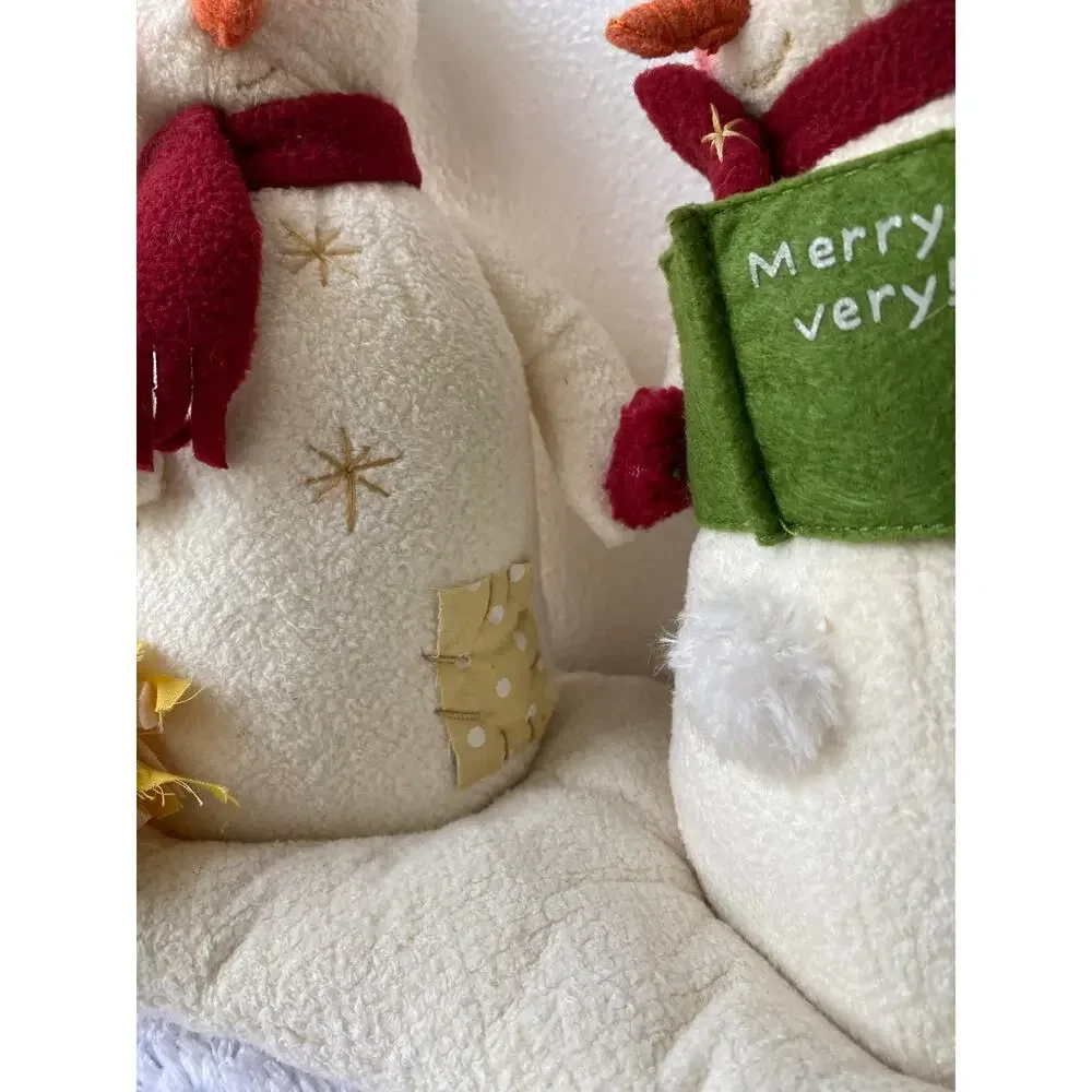 2003 Hallmark Jingle Pals animated musical snowman pair good condition Battery